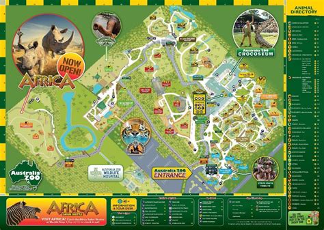 queensland australia map zoo